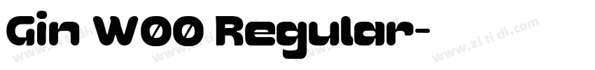 Gin W00 Regular字体转换